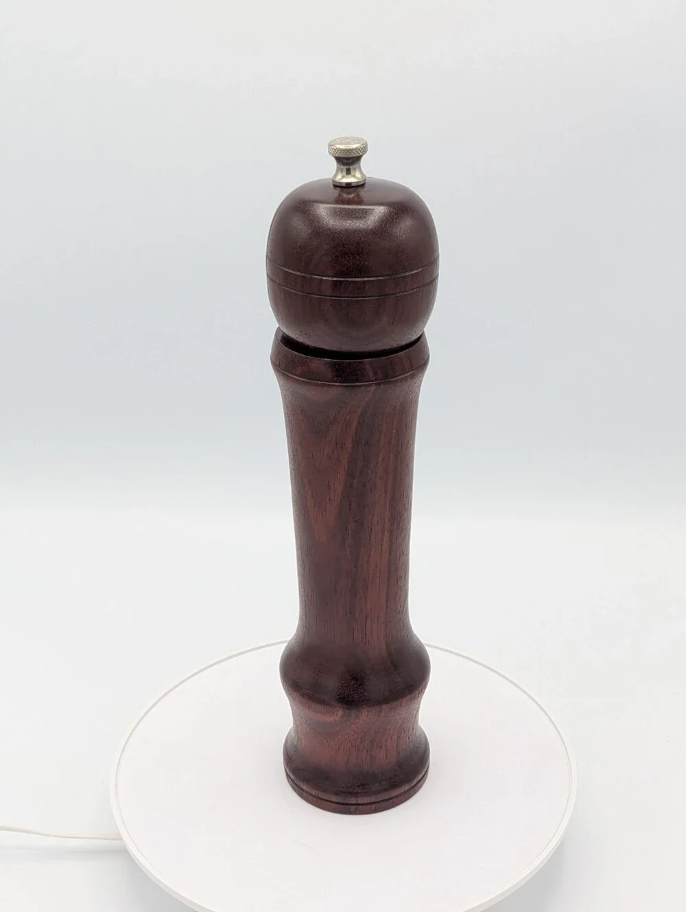 Hand-Turned Mid-Century Bloodwood Pepper Mill